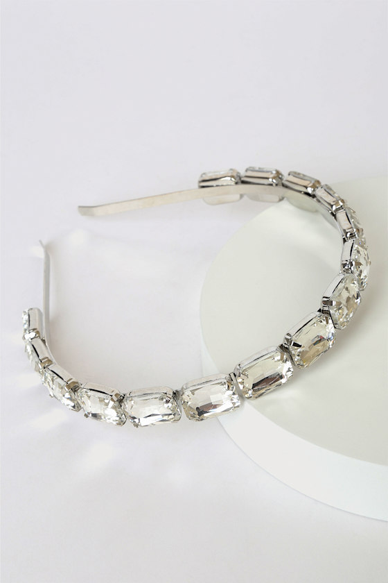 Ways to Celebrate Silver Rhinestone Headband 2