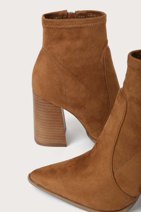 Steve Madden Touchdown - Brown Boots - Suede Boots - Booties