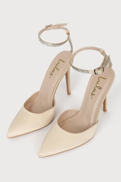 Bridesmaid Shoes | Gold, and Nude Bridesmaid Heels | Lulus