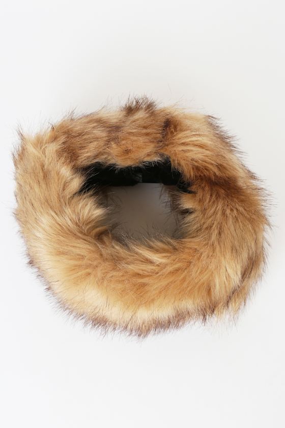 Be Fur-Real Brown Faux Fur Headband 2
