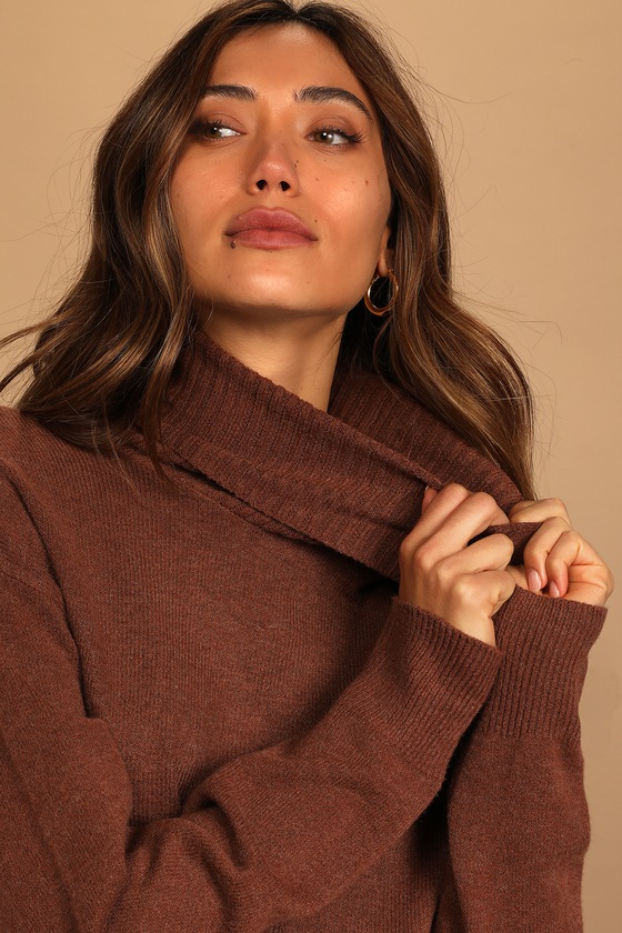 loose cowl neck sweater