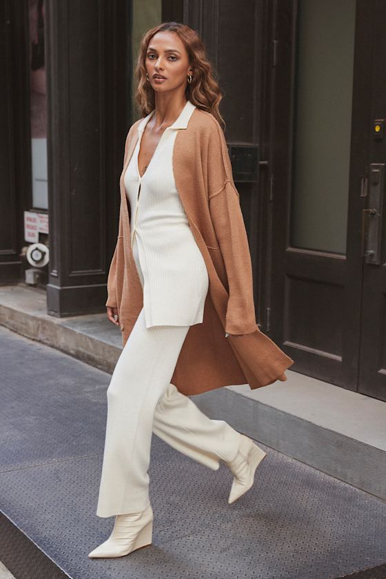 cream sweater pants