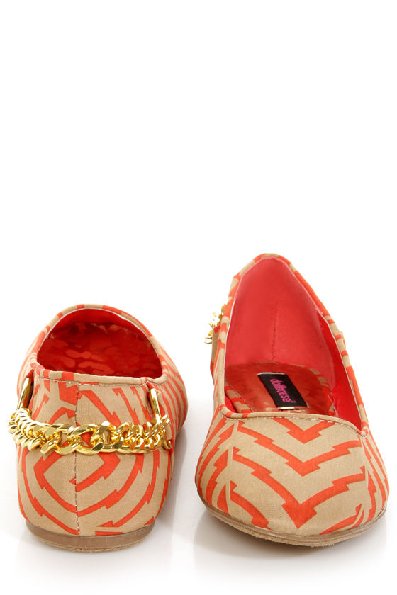 orange and tan shoes