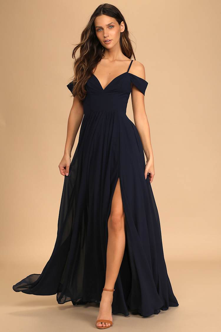 knee length dresses for ladies Blue Tulle Lace Short Prom Dress, High Low Evening Party Dress US 10 / Dark Blue