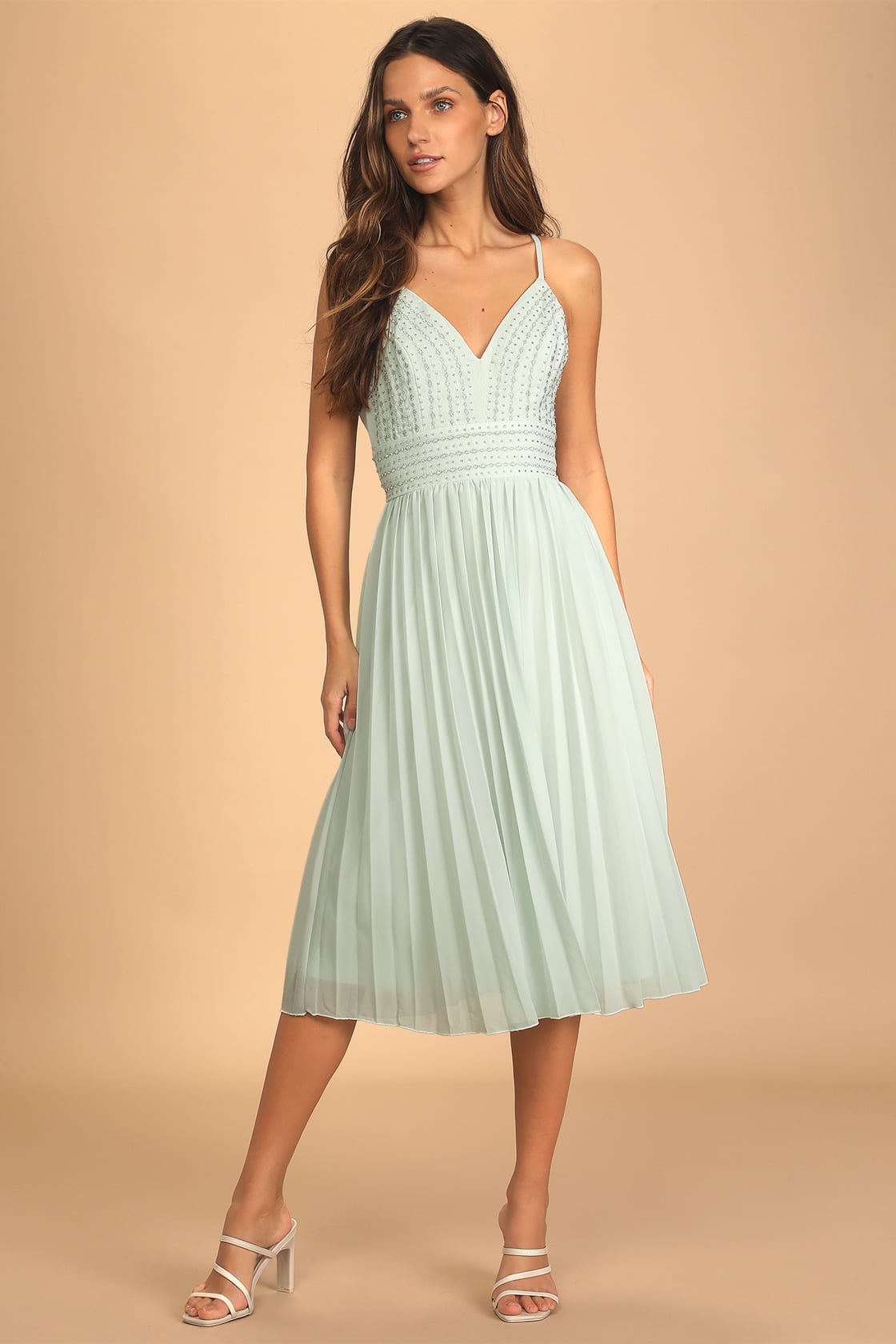 What color shoes to wear with mint green dress: white