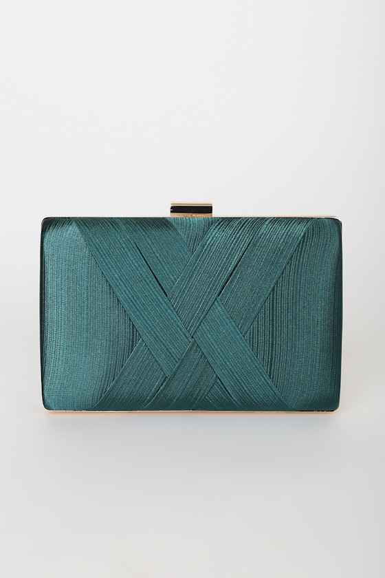 Holiday Party Green Box Clutch 3