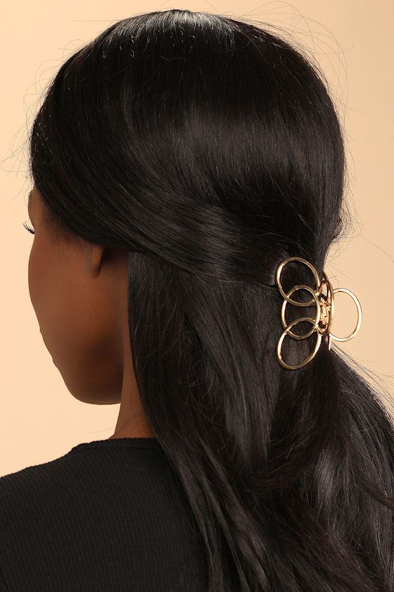 Gold Hair Clip Minimalist Hair Clip Metal Hair Claw Clip Lulus