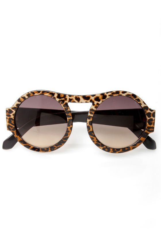 Trendy Sunglasses - Leopard Print Sunglasses - Print Sunglasses - Plastic Sunglasses - $9.00 - Lulus