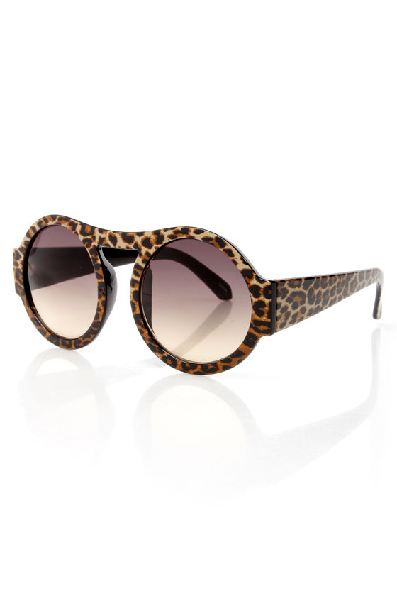 Trendy Sunglasses - Leopard Print Sunglasses - Print Sunglasses - Plastic Sunglasses - $9.00 - Lulus