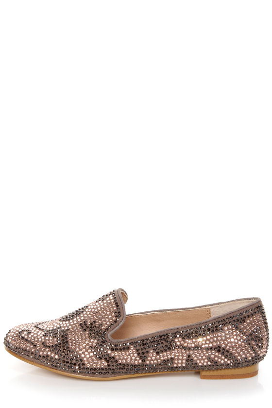 Steve Madden Conncord Blush Multi Studded Smoking Slipper Flats - $99. ...