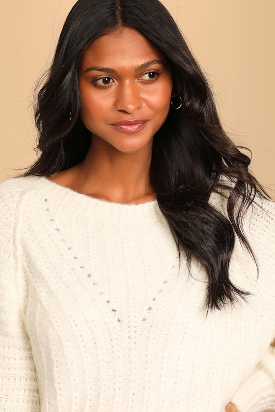 ivory pullover sweater