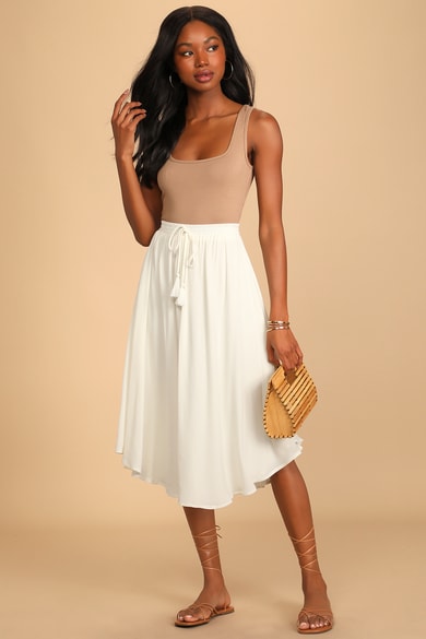 midi skirts and dresses