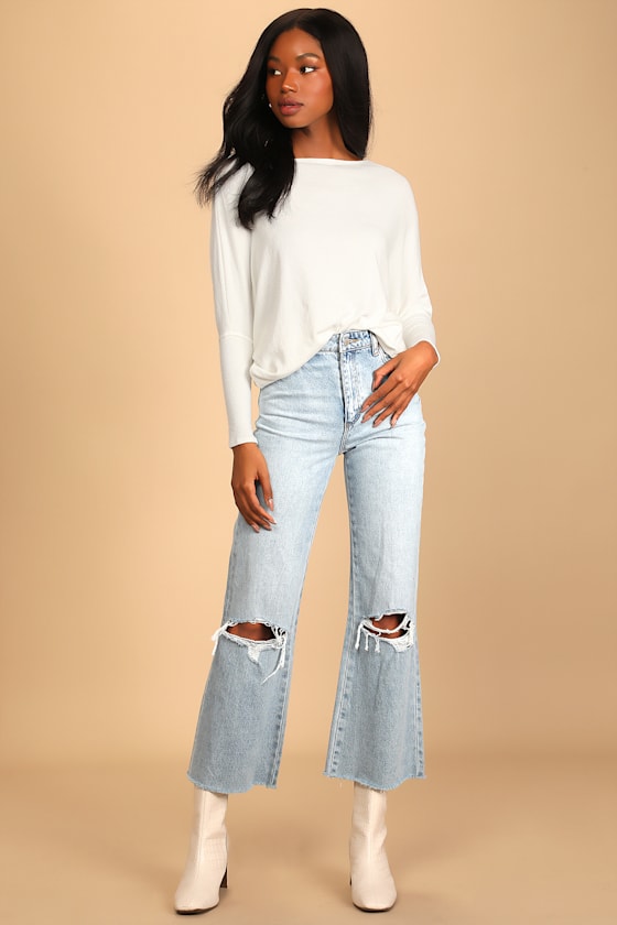Lulus Basics | Ivory Dolman Sleeve Sweater Top | Womens | X-Small | Lulus