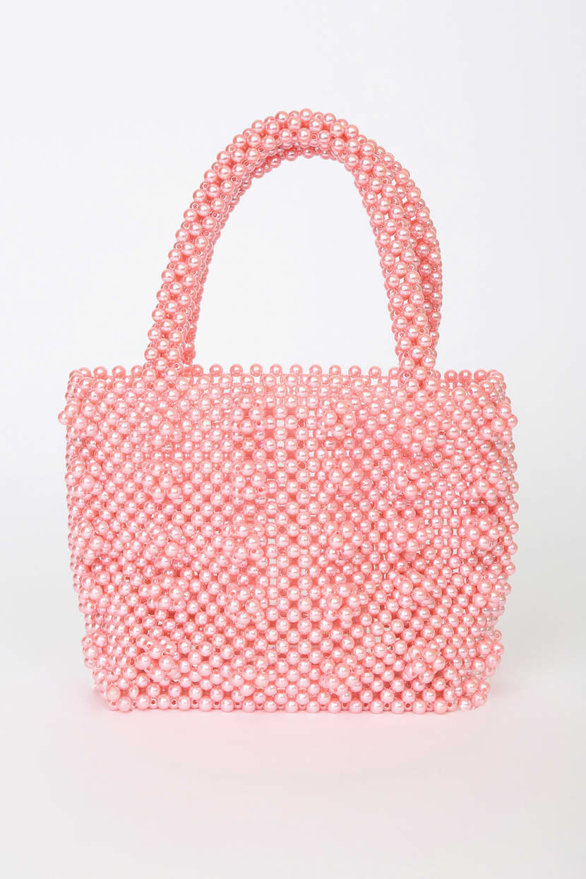 Blush Pink Handbag - Pearl Handbag - Tote Handbag - Handbag Purse - Lulus