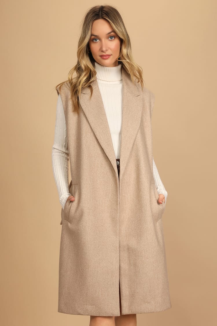 Moda Fortune Coat - Sleeveless Coat - Longline -