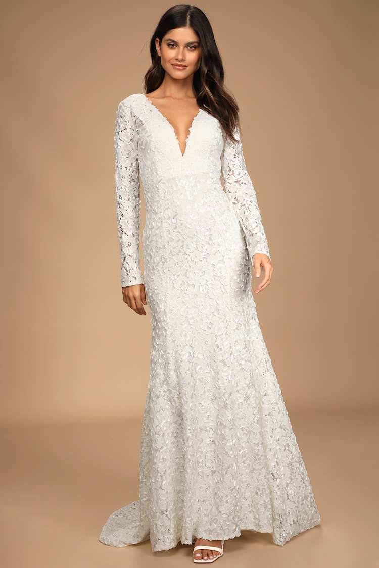 adrianna papell lace dress white Mikado Lace Halter Bridal Gown by Adrianna Papell 31293 main image 1
