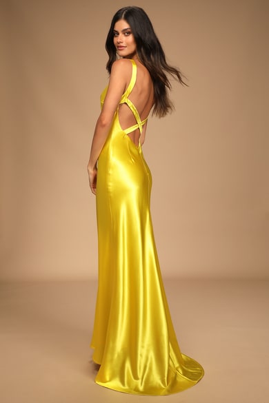 14+ Pale Yellow Long Dress
