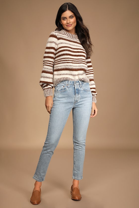 501 Skinny Light Wash Denim Jeans 10