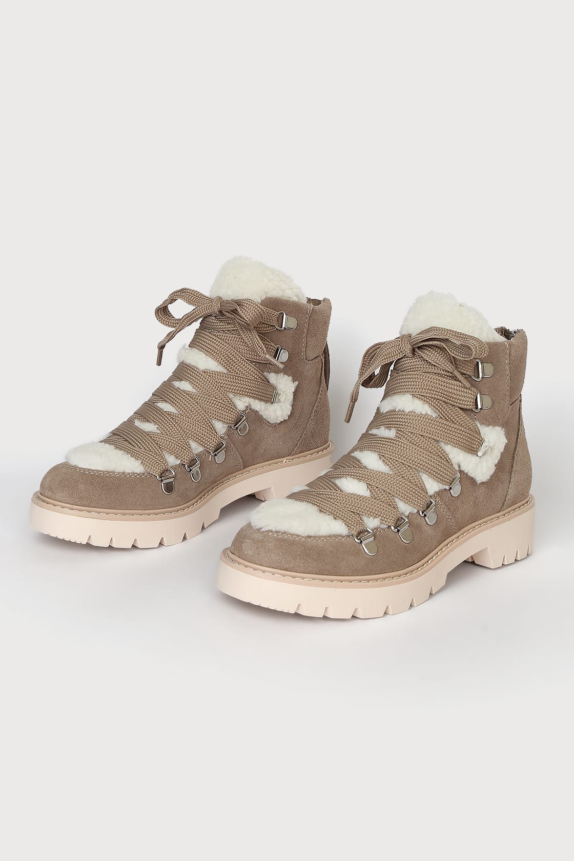 Pharis Sage Suede Leather Lace-Up Ankle Boots