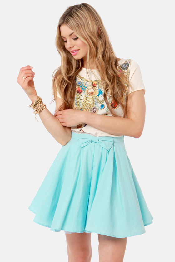 Cute Sky Blue Skirt - Mini Skirt - Tulle Skirt - $47.00 - Lulus