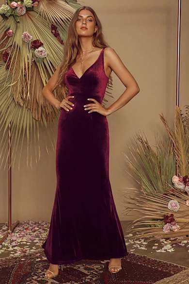 Lulus Plum Purple Floral Tiered Maxi Dress