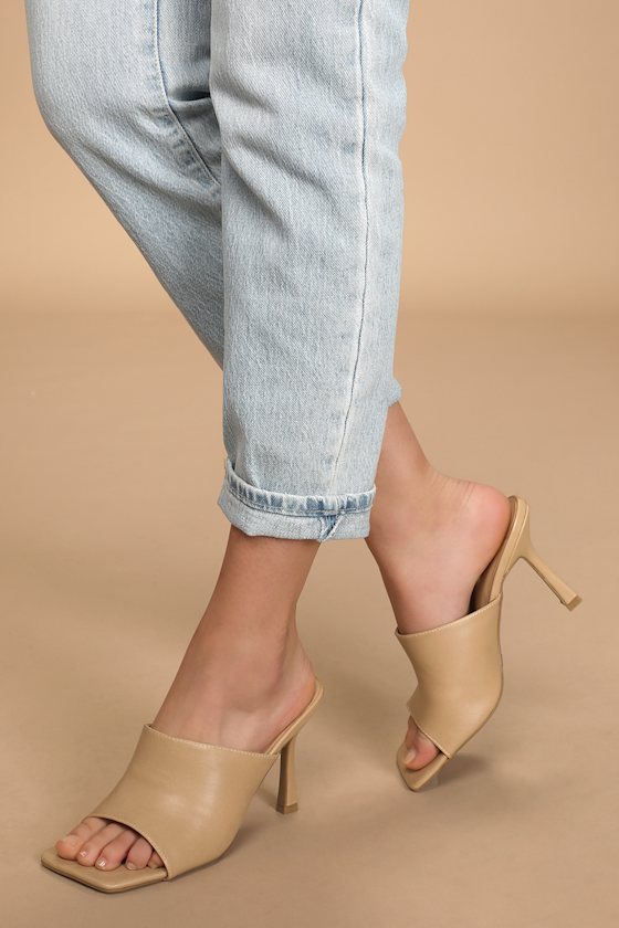 nude heel slides