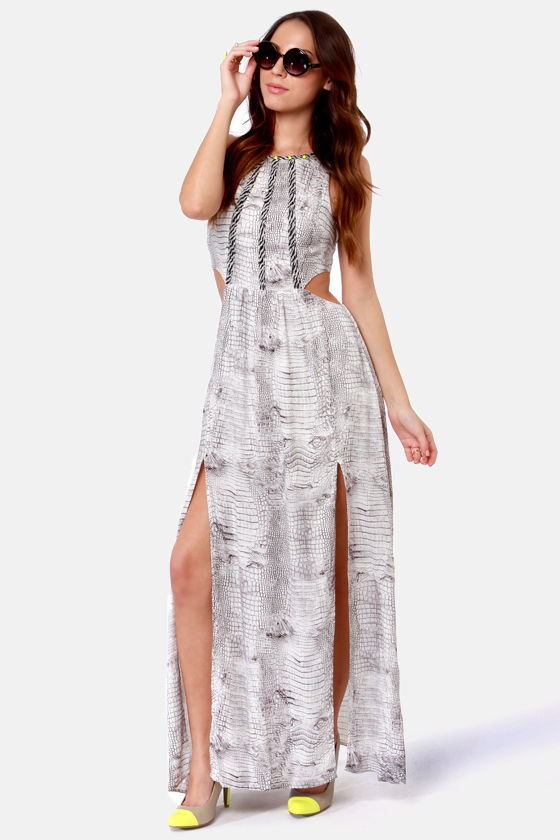 Sexy Python Print Dress - Maxi Dress - Sleeveless Dress - $61.00 - Lulus