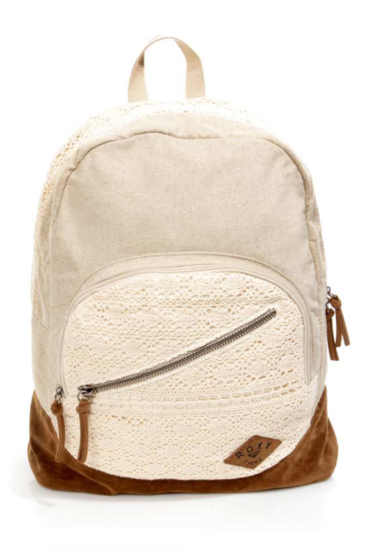 Roxy Lately Backpack - Beige Backpack - Lace Backpack  display picture 3