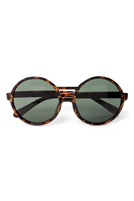Cool Tortoise Sunglasses - Circular Sunglasses - Round Sunglasses - $9. ...