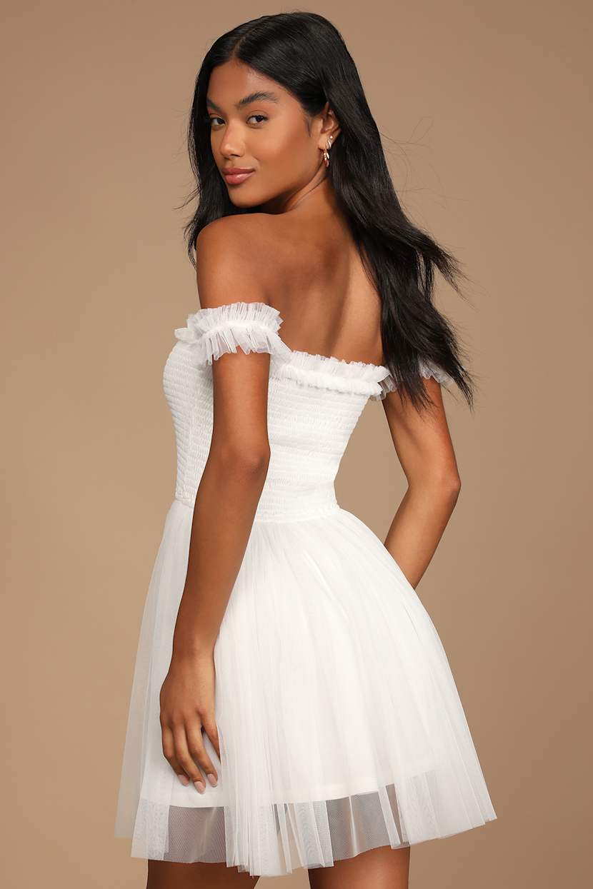white christmas dresses Ninon Neutrals Tulle-panel Smocked Maxi Dress M / Neutrals main image 0