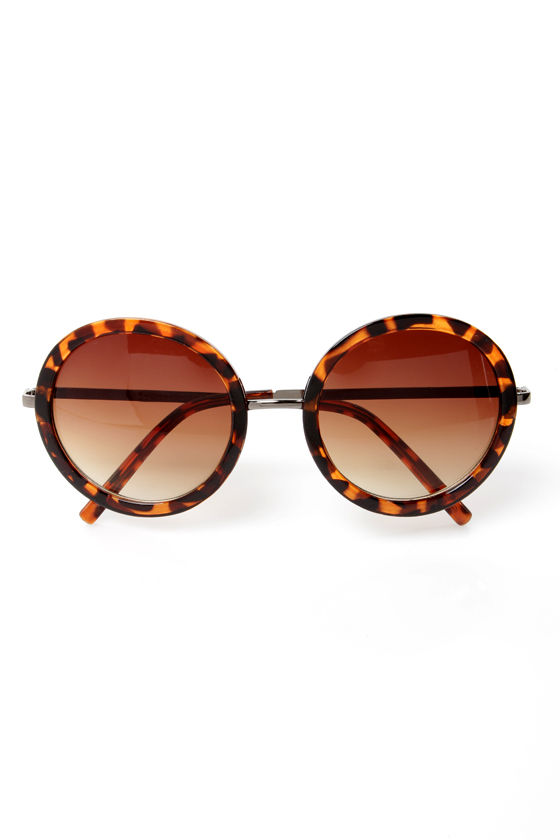 Trendy Tortoise Sunglasses Circular Sunglasses Round Sunglasses