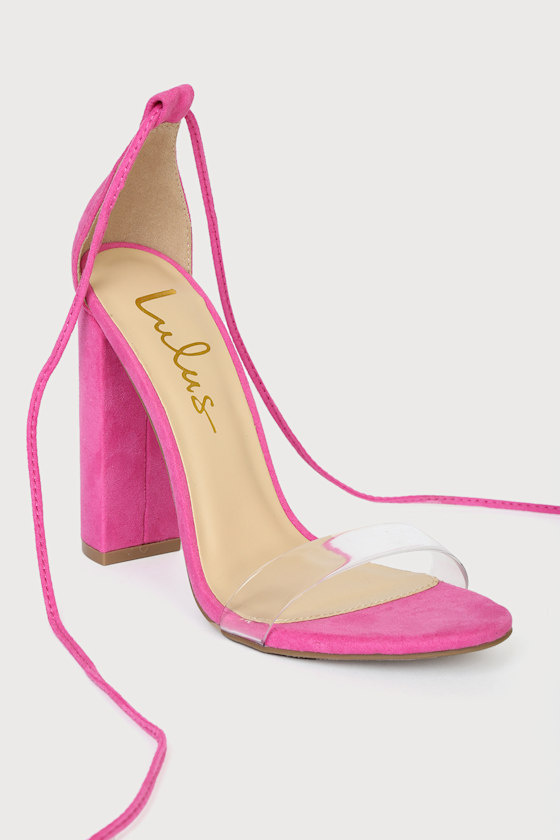 Vinyl Heels - High Heel Sandals - Lulus