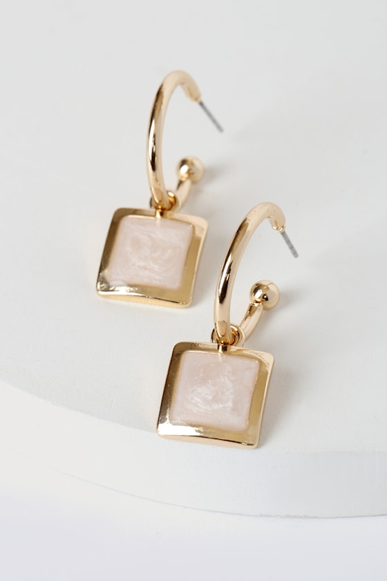 Total Charmer Gold Mini Hoop Earrings 2