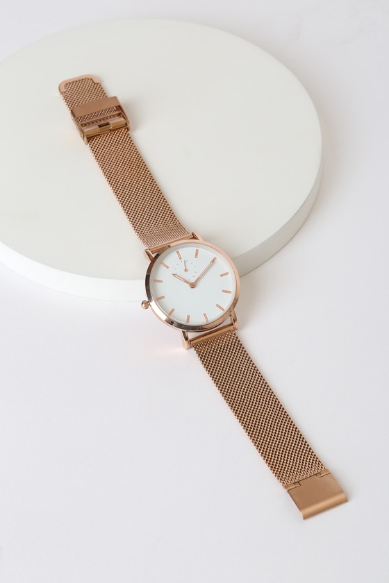 LLOYD☆Tourmaline Weaving Rosegold Watch Rose Gold Watch - Gold Plated Watch - Women's Watches - Lulus