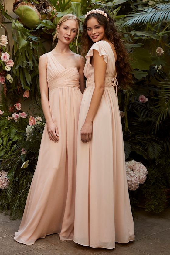 I'm All Yours Blush Ruffled Maxi Dress 2
