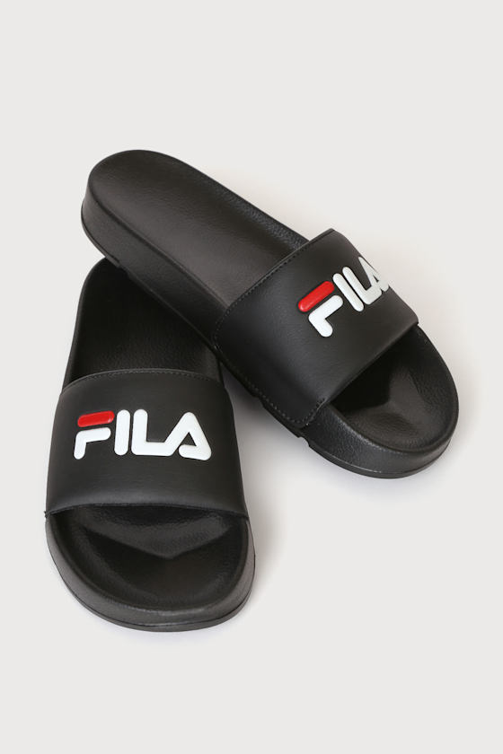 Drifter Black Pool Slide Sandals 3