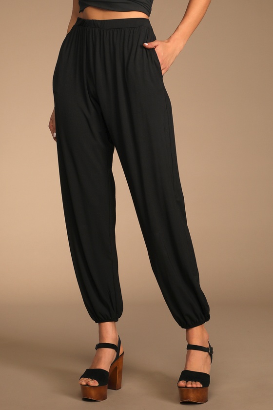 Black Wrap Jumpsuit - Two-Piece Jumpsuit - Co Ord Jumpsuit