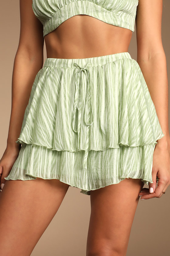 Pink w/ Green Stripe Skort