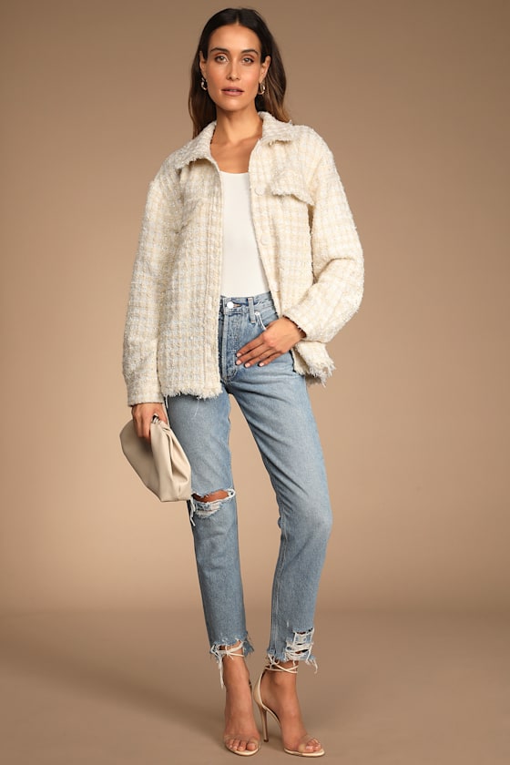 tweed shacket