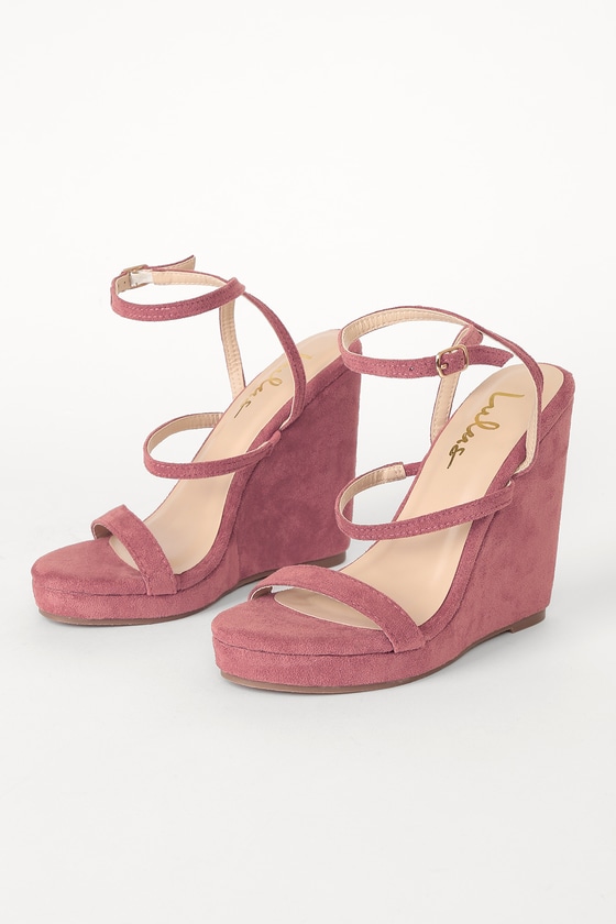 Dusty rose wedges discount