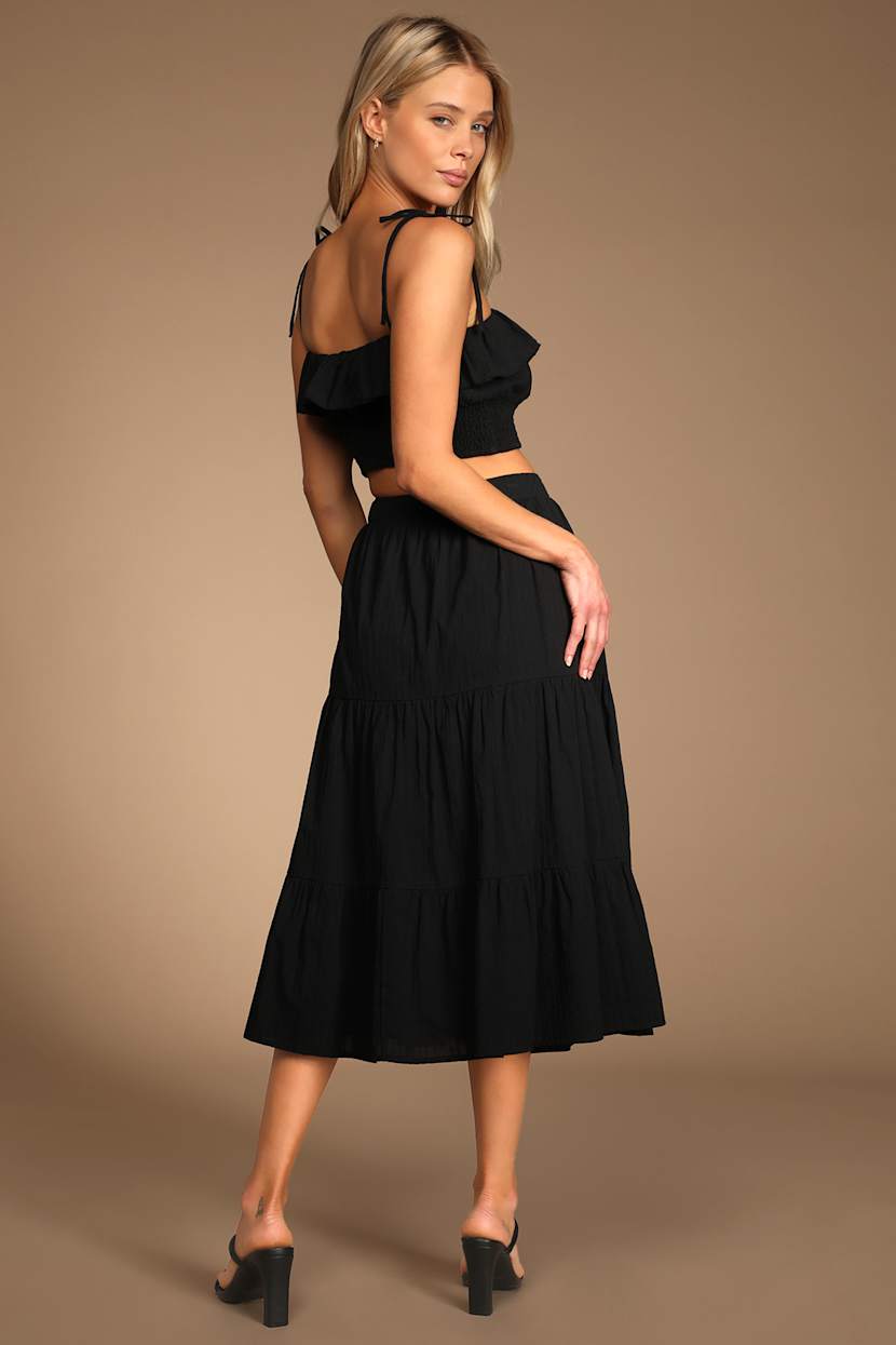 two piece black tie dress Two Piece Dresses