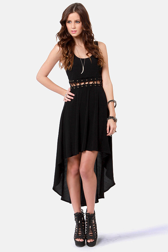 Sexy Black Dress - High-Low Dress - Cutout Dress - $56.00 - Lulus