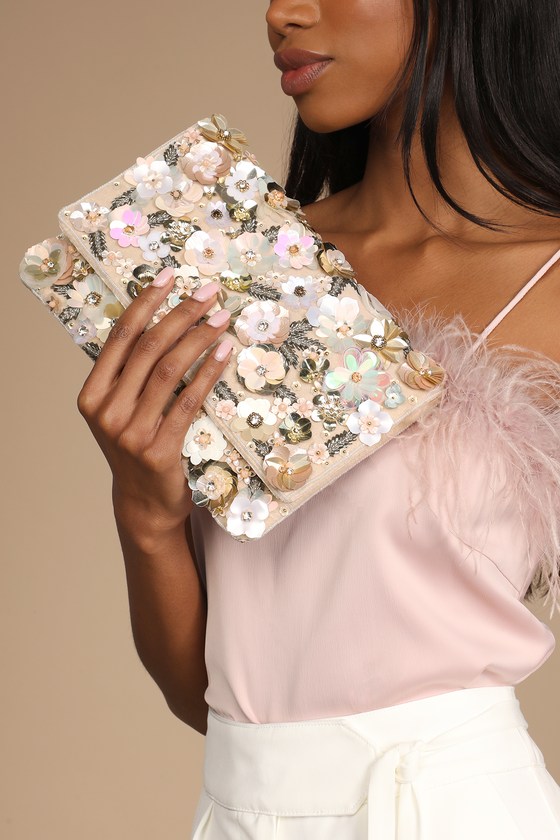 Evening Clutch Purses for Women Crystal Wedding Purse Bridal Prom Handbag  Floral Rhinestone Glitter Evening Handbag Elegant Black: Handbags: Amazon .com