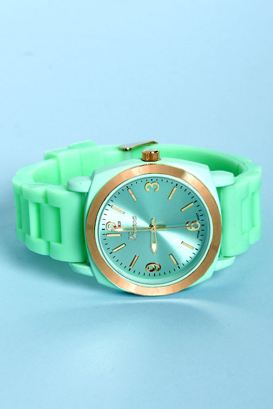 mint green watch