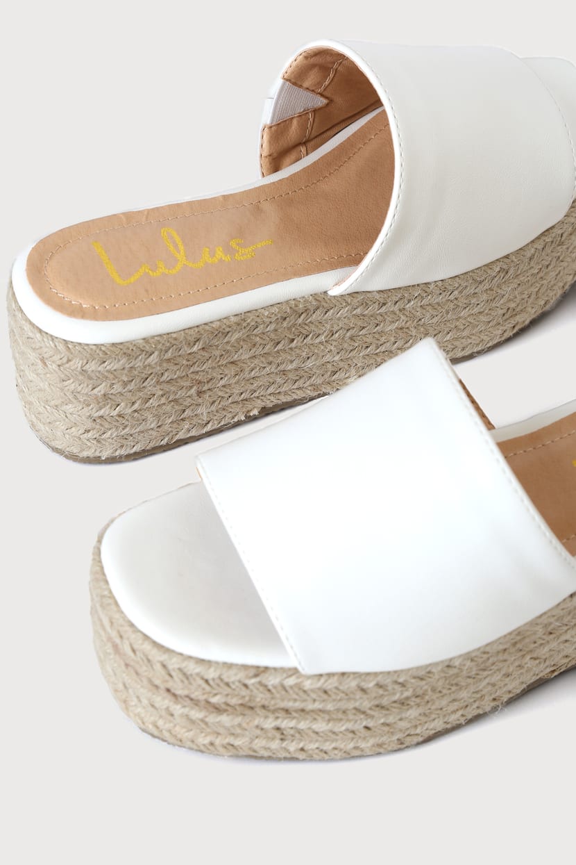 O'Ahu 2 White Espadrille Platforms