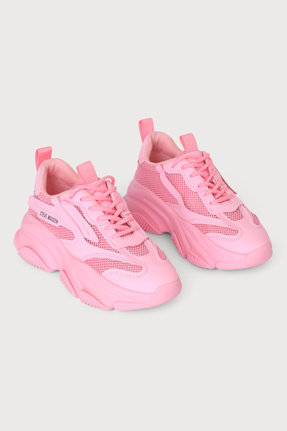 Possessions Hot Pink Chunky Sneakers 3