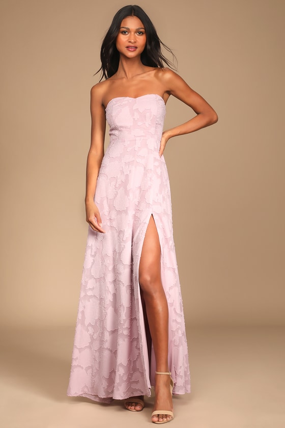 Tracey Maxi Dress - Strapless Back Drape Satin Dress in Pink | Showpo USA