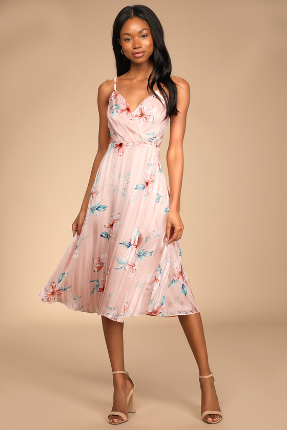 Luxe Tie Front Balloon Sleeve Midi Dress | Rose | Dresses | Shona Joy –  Shona Joy International