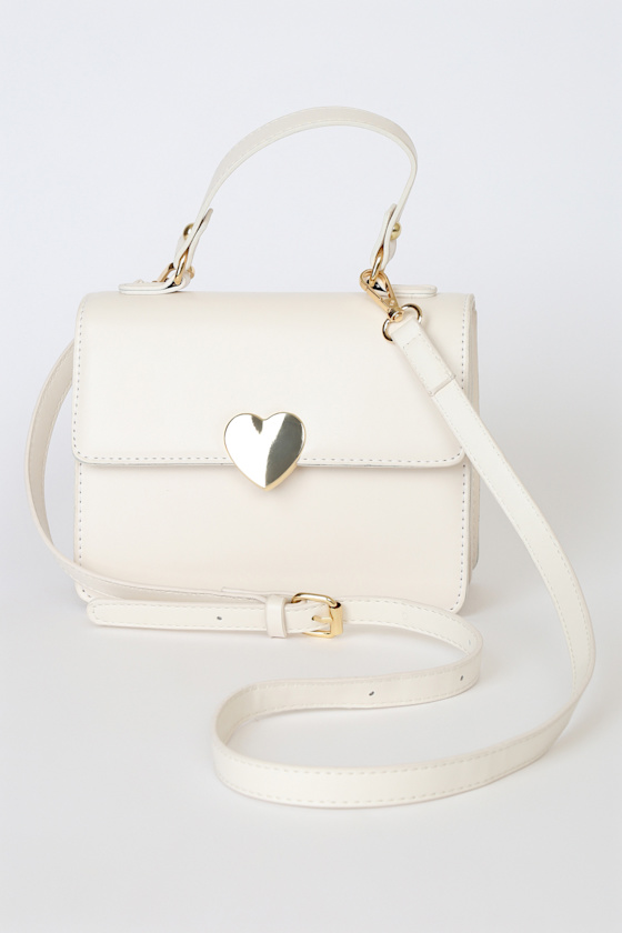 Tell It To My Heart Ivory Crossbody Bag 4