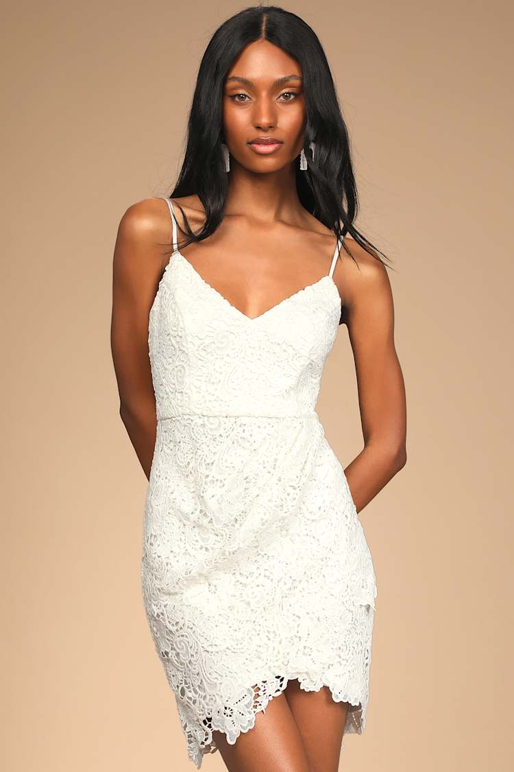 Long Sleeve Lace Bodycon Dress Lulus White Dress Lace 12